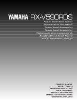 Yamaha RXV-590-RDS - Owners Manual